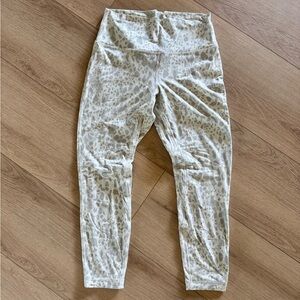 lululemon athletica Gray Leopard Print Leggings